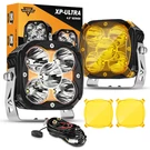 Auxbeam Xp-ultra 4" Inch 128W Led Work Driving Lights Pods W/ Drl & Amber Covers. Fixed Price $161.49.