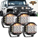 Auxbeam 4PCS 4" Side Shooter Led Cube Pods Driving Lights Drl For Jeep Pickup. Fixed Price $269.99.