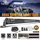 Colight 33INCH Dual Row Led Bar White Spot Flood Combo Offroad Suv Ute 32". Fixed Price $80.98.