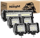 Nilight Led Bar 12 Inch 300W 4PCS 60W Spot Flood Pods Off Road. Fixed Price $59.99.