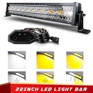22" Inch Led Light Bar Spot Flood White/amber Offroad Driving For 4X4 4WD Atv. Fixed Price $69.99.