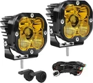Colight Motorcycle Led Fog Lights 3/4/5" Amber Auxiliary Driving 4WD Suv. Fixed Price $83.69.