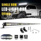 Slim Roof 50"INCH Led Light Bar Flood Spot Offroad Driving Suv Truck 4WD Utv 52". Fixed Price $73.49.