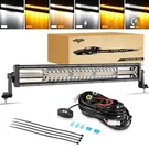 Auxbeam Led Light Bar 22 120W, 6 Modes Inch, Amber&white Six. Fixed Price $142.06.