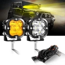 Auxbeam 3" Led Work Fog Lights Cube Pods Driving Amber For 2006-2010 Hummer H2. Fixed Price $127.49.