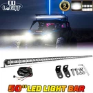 50" 1800W Ultra Silm Straight Led Light Bar Spot Flood Offroad Driving Suv. Fixed Price $71.99.