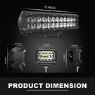 Spead Dot 5D Light Bar, 4" Cube Pods /wiring Kit Combo, 8 Pieces - Black. Fixed Price $32.02.