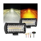 Auxbeam 6 Modes Amber White Series 7" 300W Light Bar, Flashing Strobe Led.... Fixed Price $70.43.
