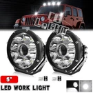Pair Super Bright 5" Inch Round Led Work Lights Offroad Driving Auxiliary Pods. Fixed Price $139.23.