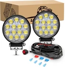 Gooacc Pcs 4.5INCH 42W Led Round Lights Off Road Flood 4200LM. Fixed Price $29.71.