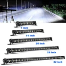 Ultra-thin Single Row Led Light Bar Offroad Suv Tractor Atv 8"14"20"32"38"44"50". Fixed Price $27.19.
