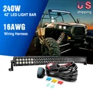 Nilight 54" 50" 42" 32" Inch Curved Led Bar Off Road Black Driving Car 4WD. Fixed Price $139.99.