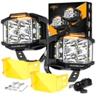 Auxbeam 4" 92W Led Offroad Lights Work Spot Flood Combo For Wrangler Atv Trucks. Fixed Price $169.99.