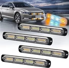 4 Pack Amber White Led Strobe Light Front Bumper Hood Indicator 12V Universal #a. Fixed Price $68.00.