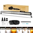 Auxbeam 50INCH 6 Mode Curved Led Light Bar Amber White Flash Strobe Driving Lamp. Fixed Price $159.99.