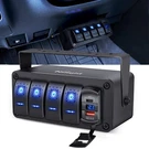 Nilight 4 Gang Rocker Switch Box 12V Spst On Off Pd Type And Qc 3.0 Usb. Fixed Price $46.99.