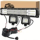 20INCH Led Light Bar Spot Flood Combo + 2X4" Pods Offroad For Jeep Truck Suv Atv. Fixed Price $67.29.
