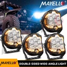 4X 5" Led Work Light Bar Pods Round Offroad Driving Truck Atv Fog Lamp Amber Drl. Fixed Price $61.98.