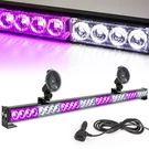 White/purple Emergency Strobe Light Bar 36 In 13 Flash Patterns Traffic Advis.... Fixed Price $63.30.
