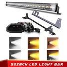 52INCH Led Light Bar Combo White/amber Flasing Strobe For Wrangler Jk 2007-2017. Fixed Price $146.99.