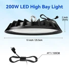 100W 200W 300W 500W Led Ufo High Bay Light Commercial Warehouse Industrial. Fixed Price $564.40.