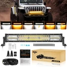 Auxbeam 22" Led Light Bar White& Amber Combo Jeep Ford Dodge Trucks Suv 24". Fixed Price $99.99.
