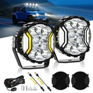 5 Inch Led Lights 180W 24163LM Offroad Driving Side Shooter Round Pods White. Fixed Price $113.01.