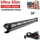 20IN Slim Led Light Bar Spot Flood + Wiring Combo For Jeep Offroad Truck Suv New. Fixed Price $20.89.