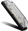 Partsam 4" Ultra-thin-line White 9 Utility Light Bar, Sealed Clear Lens Mari. Fixed Price $13.77.