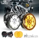 2X 4.5" Motorcycle Driving Lights White Amber Drl Fog Lamp Auxiliary. Fixed Price $138.58.