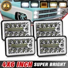 4PCS 4X6 Led Headlights Hi Lo Beam Drl For Chevrolet K5 Blazer C20 Truck Camaro. Fixed Price $59.99.