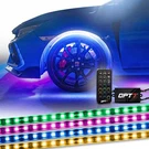 OPT7 4PC 24" Wheel Well Led Lighting Kit Rim Tire Set Custom Accent Neon Strips. Fixed Price $69.99.