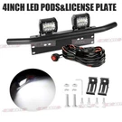 23'' Bull Bar License Plate Mount Bracket & 4" Led Work Lights Combo Kit Wiring. Fixed Price $40.84.