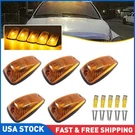 5X For 1988-2002 Chevy/gmc Pickup Trucks Roof Top Cab Lights Amber Marker. Fixed Price $25.64.