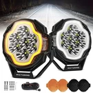 Mictuning K8 Halo Ultraspot Lights, 2PCS 5" 70W 5100LM Offroad Driving Lamp. Fixed Price $156.72.