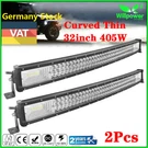 Pcs Curved 32INCH 405W Thin Led Light Bar For Off Road Truck Car Suv Jeep. Fixed Price $79.99.