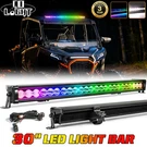 32" Inch Rgb Led Light Bar Offroad Spot Flood Combo Beam For Can Maverick X3. Fixed Price $144.56.