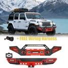 For Jeep Wrangler Jl 2018-2023 Front And Rear Bumper Guard W/led Lights D-rings. Fixed Price $589.95.
