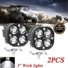 Fit Polaris Rzr Xp 4 1000 Turbo 900 3'' Led Pods Work Light Spot Flood Beam. Fixed Price $28.30.