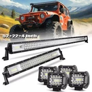 52INCH 360W Led Light Bar Combo 22" +4" Cube Pods Offroad Suv Ford 52/20. Fixed Price $109.99.