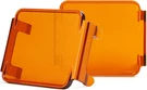 2PCS Light Covers Amber Inch Led Bar Pods 3X3 Square. Fixed Price $18.87.