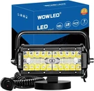 Magnetic Led Work Light Bar, 48W Combo Beam Pod With Base Mou. Fixed Price $58.21.