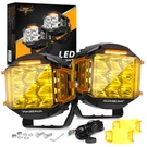 Auxbeam 5" 168W Led Pods Driving Work Light Bar W/ Side Amber Drl For Jeep. Fixed Price $169.99.