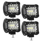 Inch 60W Led Pods - 4PCS Spot Flood Combo Off Road Light Triple Row Work Li.... Fixed Price $38.22.