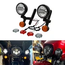 Led Spot Fog Passing Lights Lamp Turn Signals Bar Kit Fit For Harley Road King. Fixed Price $149.99.