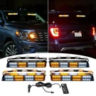 Wsays 4PCS 16 Led 2''X 14'' White Amber Dash Strobe Light W/controller And Wi.... Fixed Price $145.68.