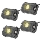 Rough Country Deluxe Led Rock Light Pods W/mounting Kit 4 - 70980 , White. Fixed Price $140.00.
