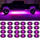 Purple Pink 24PODS 6000K Pure Led Rocks Lights Kit IP68 Waterp. Fixed Price $135.99.