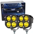 Round Shape Yellow Led Pod Light Kit W/ Brackets, Relay For 2003-09 Lexus GX470. Fixed Price $51.09.