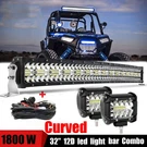 For Polaris Rzr Xp 1000 900 Curved 32"INCH Led Light Bar + 4" 80W Pods Combo. Fixed Price $118.99.